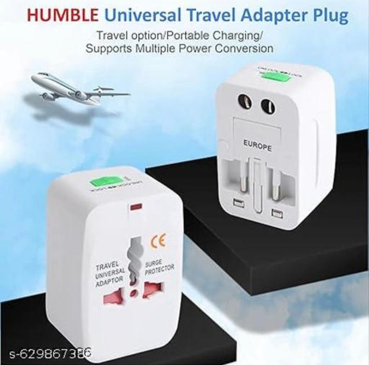 Universal Travel Adapter with 6A AC Socket Output